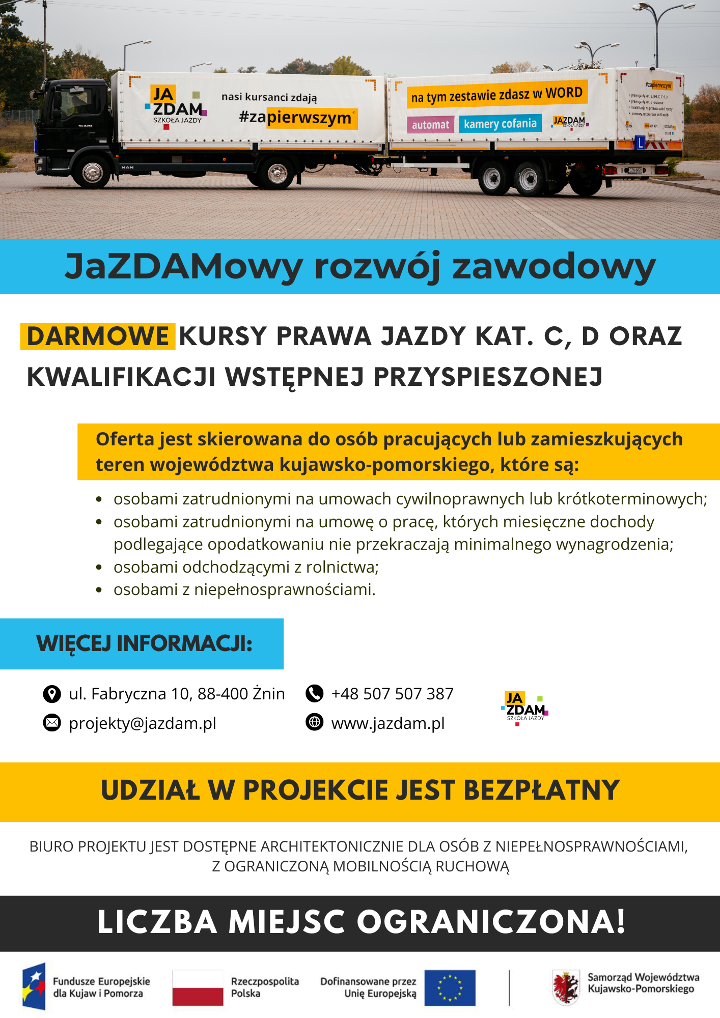 Plakat - JaZDAMowy rozwój zawodowy